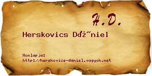 Herskovics Dániel névjegykártya