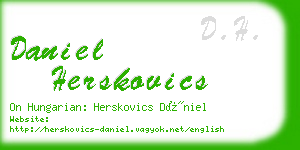 daniel herskovics business card